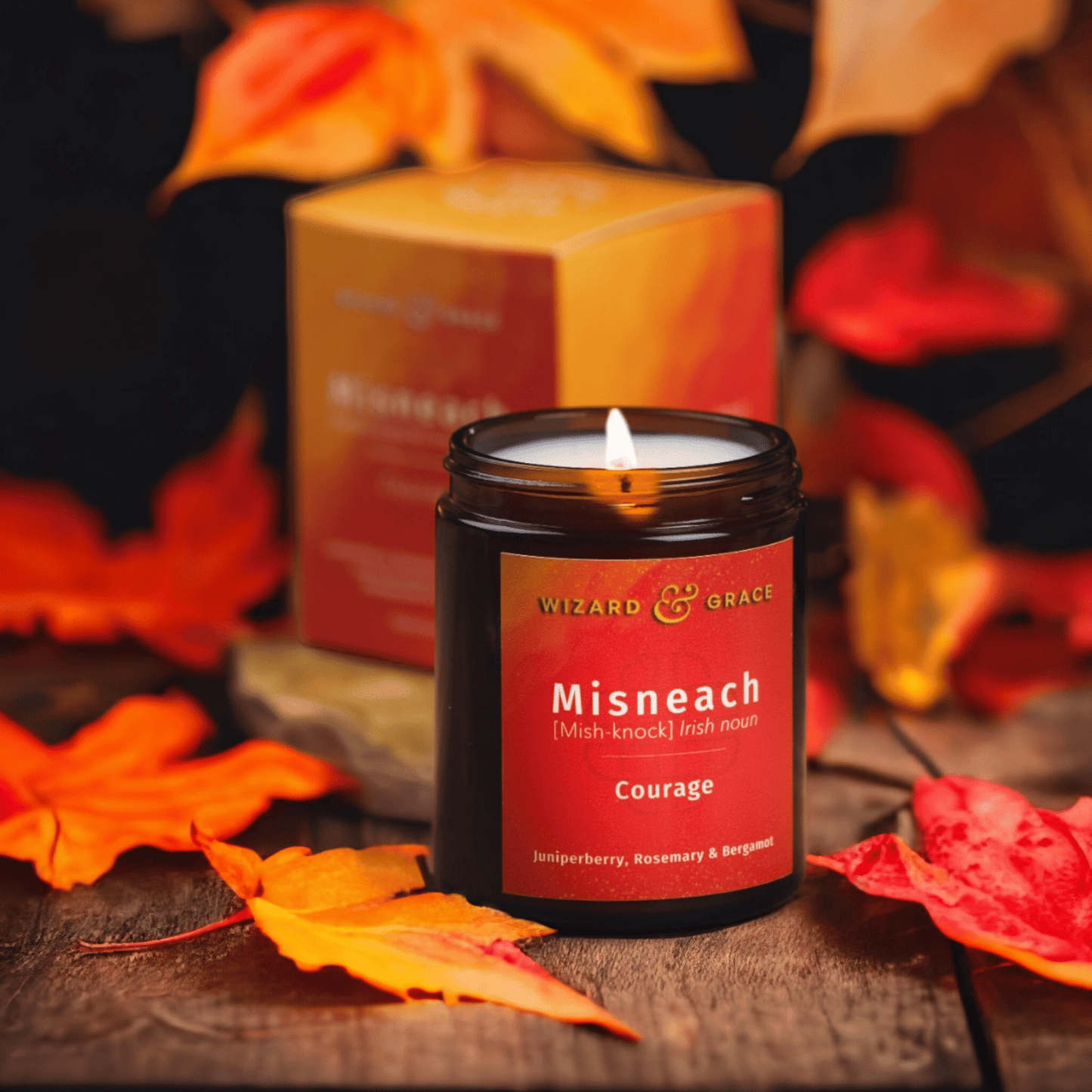 Courage Essential Oil Candle (Misneach) - Wizard & Grace