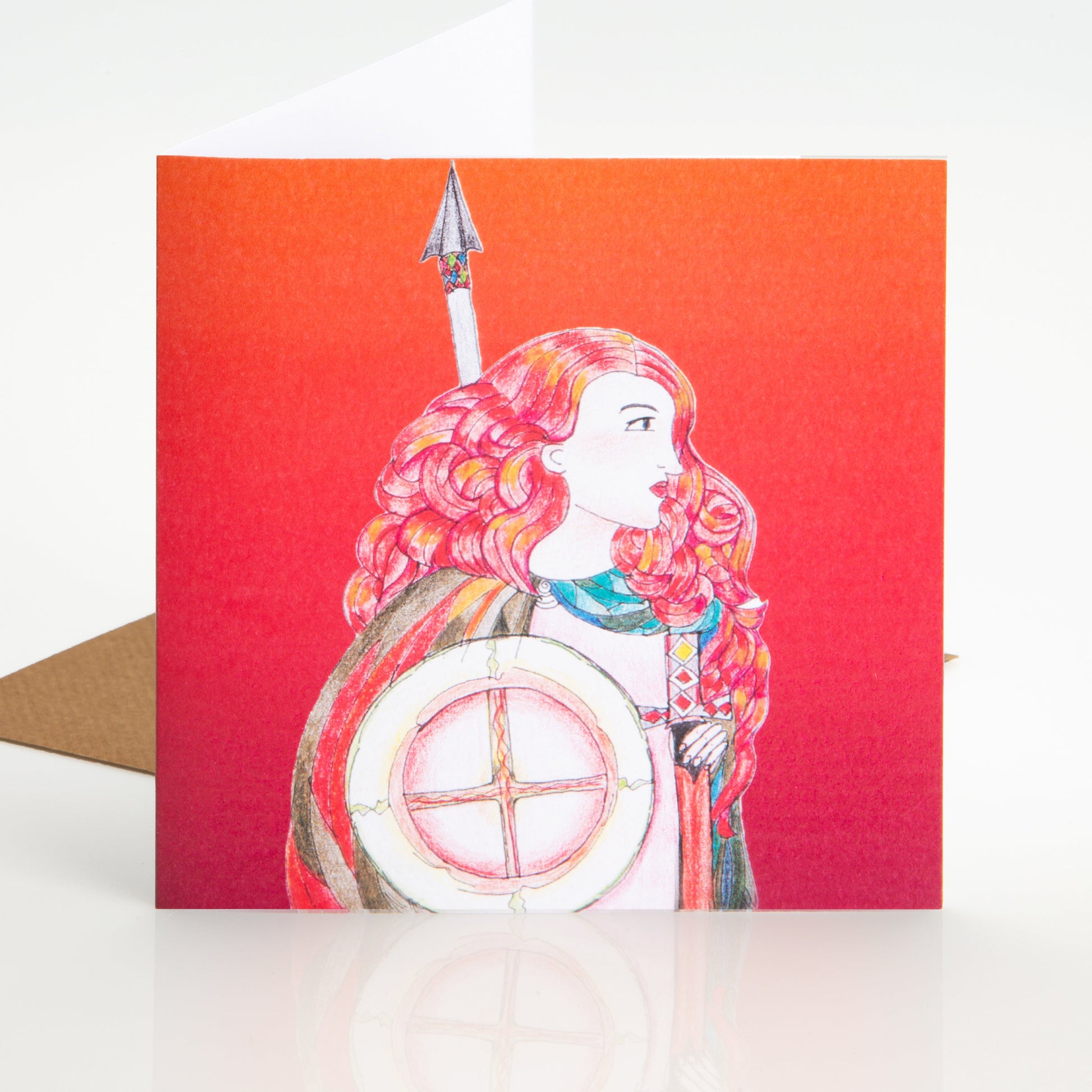 Medb Celtic Goddess Card - Wizard & Grace
